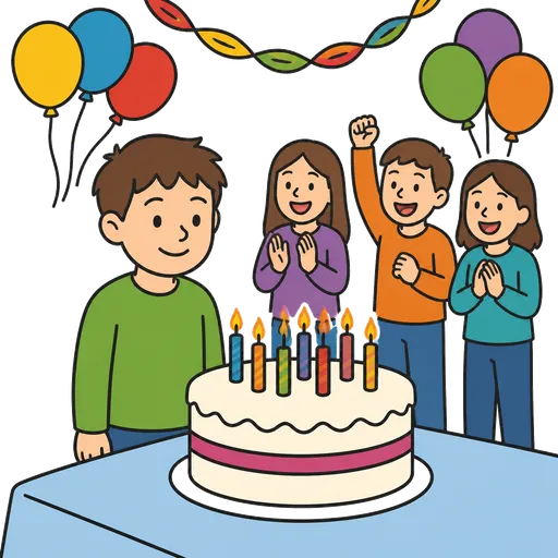 Pittogramma CAA: festa di compleanno