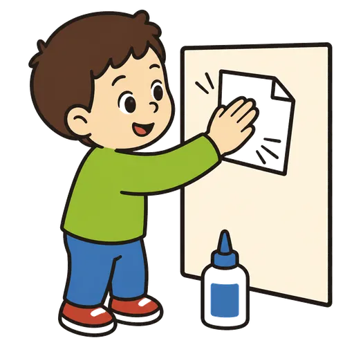 Piktogram AAC: przyklejać