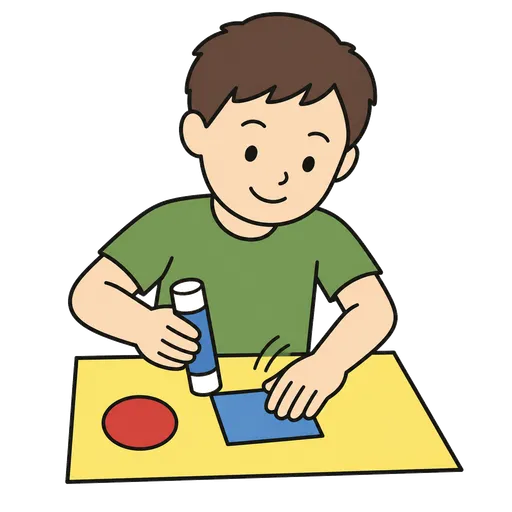 AAC-Piktogramm: Stift (kleben/aufkleben)