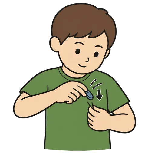 Piktogram AAC: przypinać
