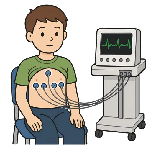 Piktogram AAK: Sací elektrody pro EKG