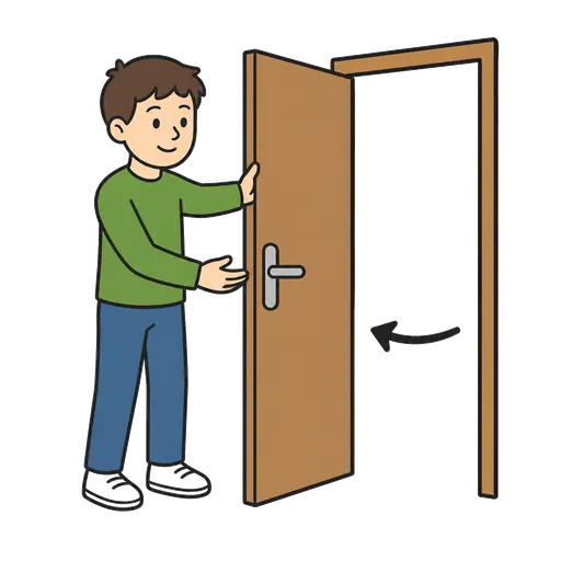 Piktogram AAK: Podrž někomu dveře.
