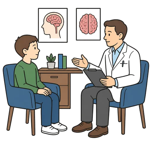 Piktogram AAC: psychiatra