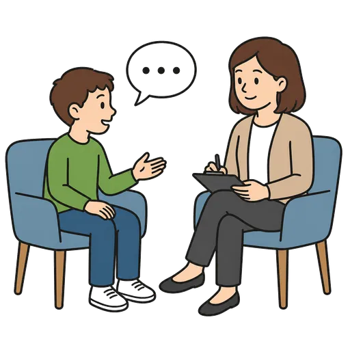 Piktogram AAK: psychoterapeut