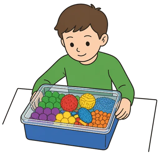 Piktogram AAC: pudełko sensoryczne