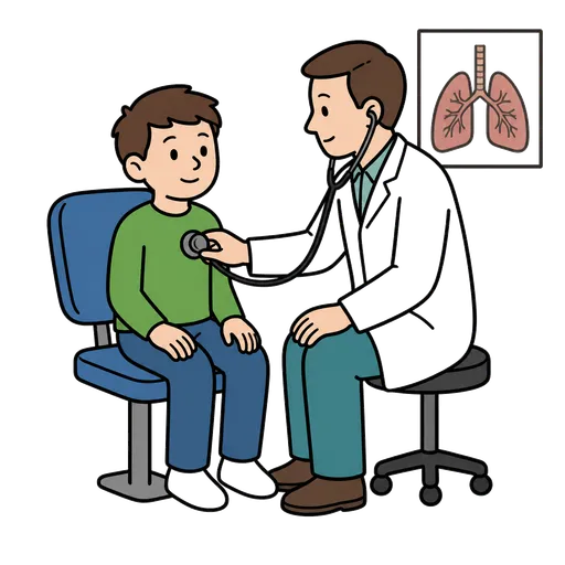AAC pictogram: lung doctor