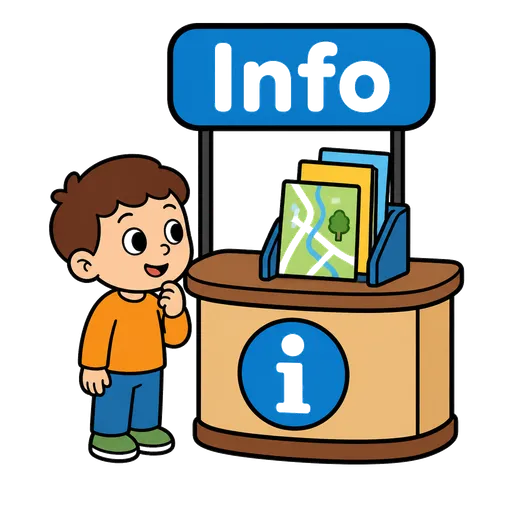 Piktogram AAC: punkt informacyjny