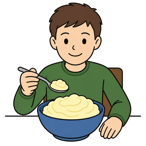 Piktogram AAC: puree ziemniaczane