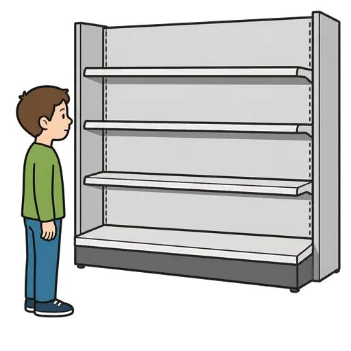 Pittogramma CAA: empty shelf