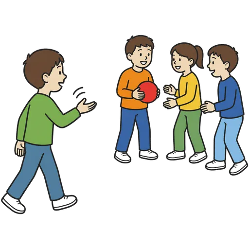 AAC-Piktogramm: frage, ob ich mitmachen kann