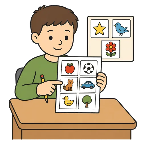 Piktogram AAC: quiz obrazkowy