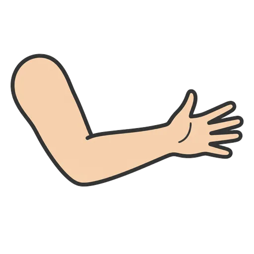 Piktogram AAC: ramię