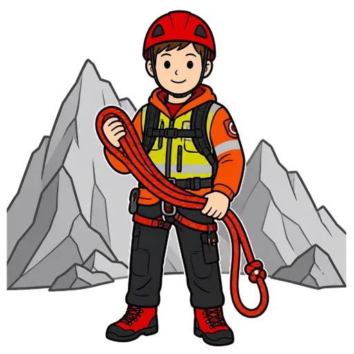 AAC pictogram: mountain rescuer