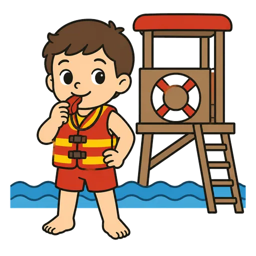 AAC-Piktogramm: Rettungsschwimmer