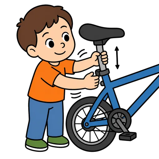 Pictograma CAA: ajustar el asiento de la bicicleta