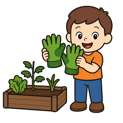 Pittogramma CAA: guanti da giardino
