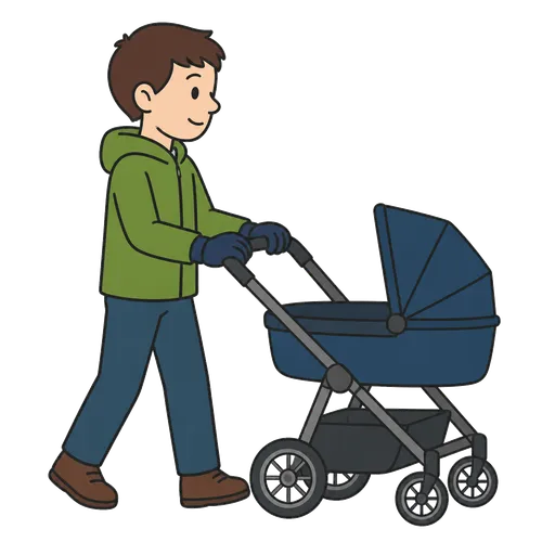 Piktogram AAC: rękawiczki do wózka