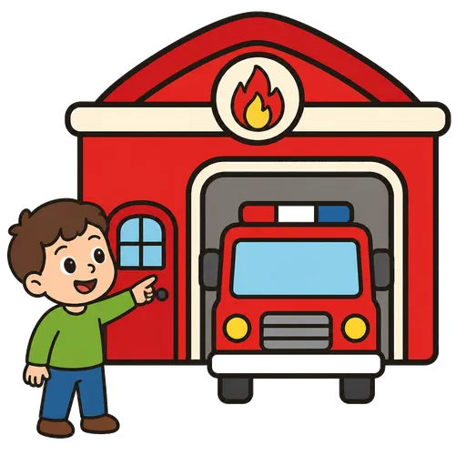 Pictograma CAA: estación de bomberos