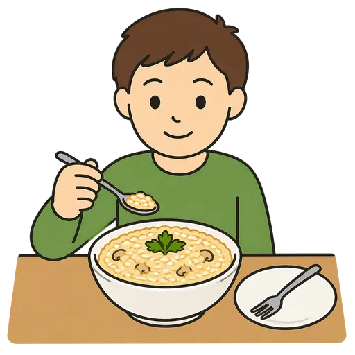 Piktogram AAC: risotto