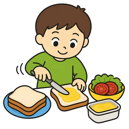 Pittogramma CAA: prepara panini