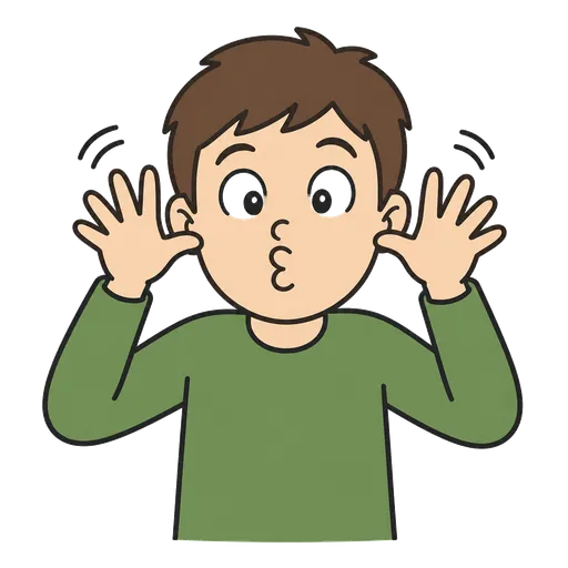 Pictogramme CAA : faire des grimaces