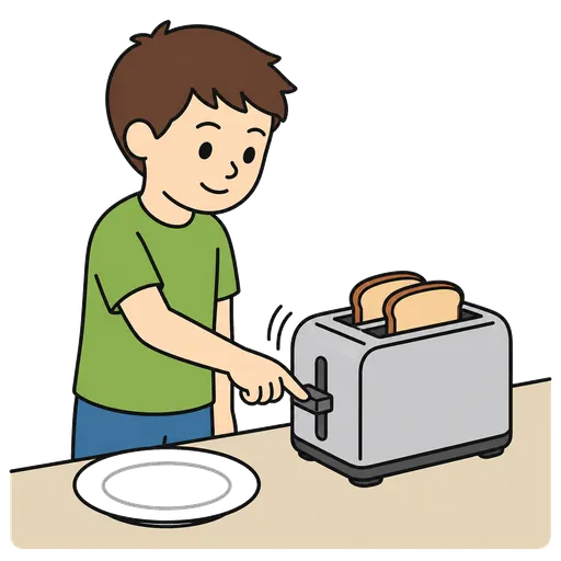 Piktogram AAK: opeč toast
