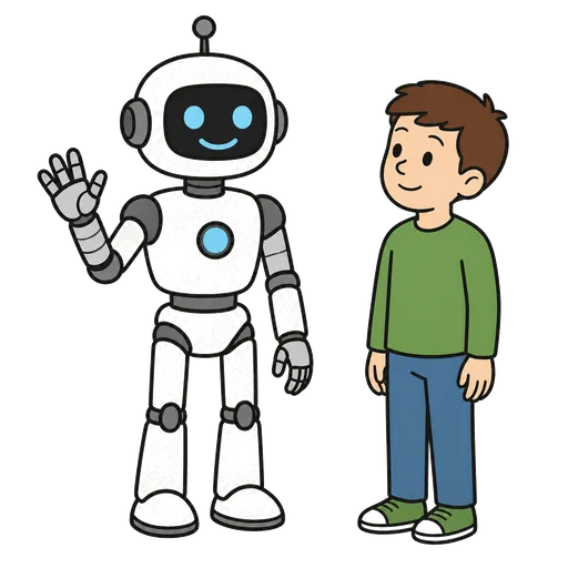Piktogram AAC: robot