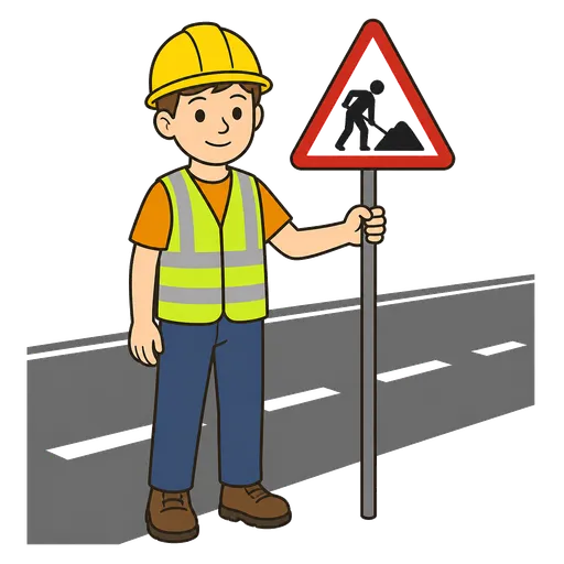 AAC pictogram: road worker