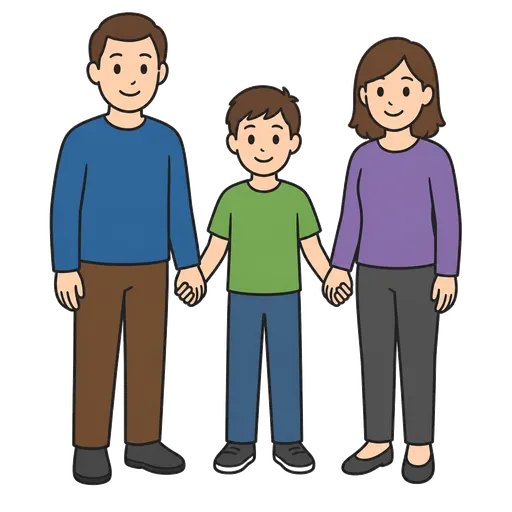 Pittogramma CAA: famiglia affidataria