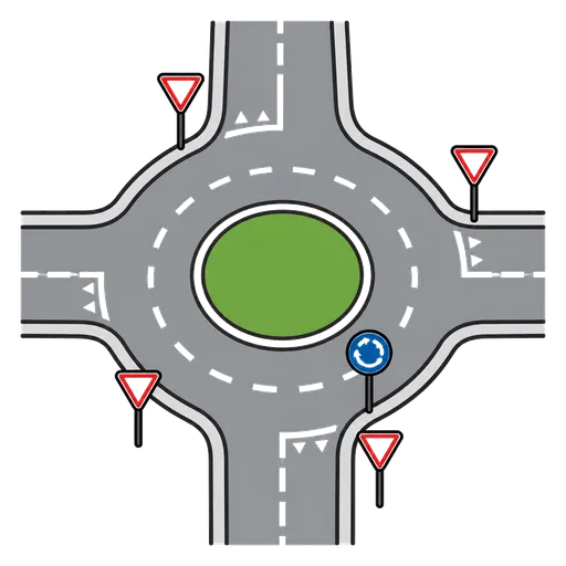 AAC-Piktogramm: Kreisverkehr
