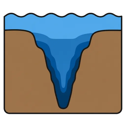 Piktogram AAC: rów oceaniczny