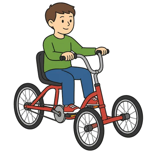 Pittogramma CAA: triciclo bicicletta
