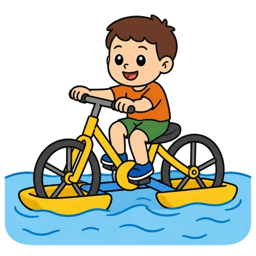 Piktogram AAC: rower wodny