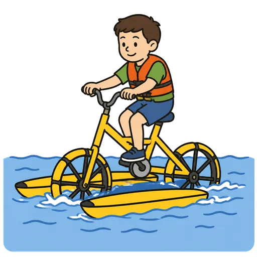 Piktogram AAC: rower wodny