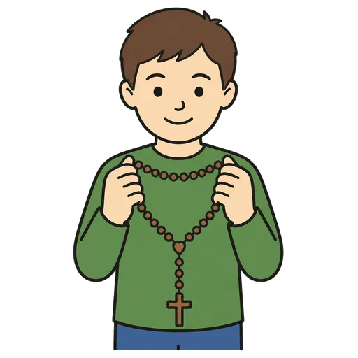AAC-Piktogramm: Rosenkranz