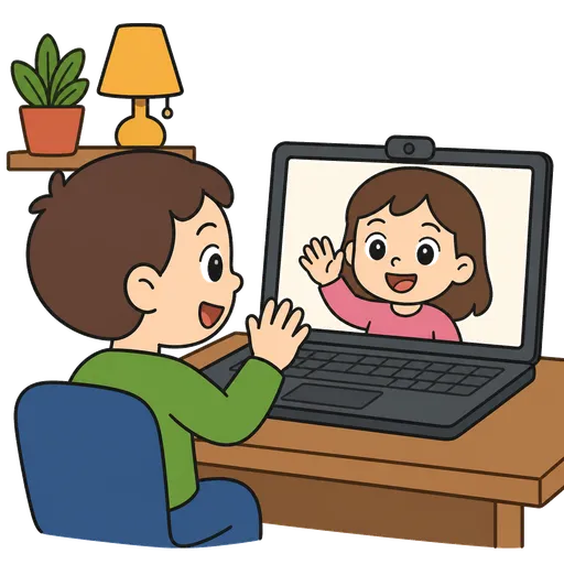Piktogram AAC: rozmowa wideo