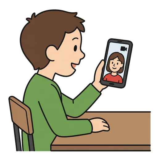 Pictogramme CAA : appel vidéo