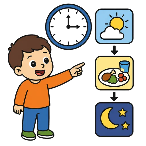 Piktogram AAC: rutyna dnia