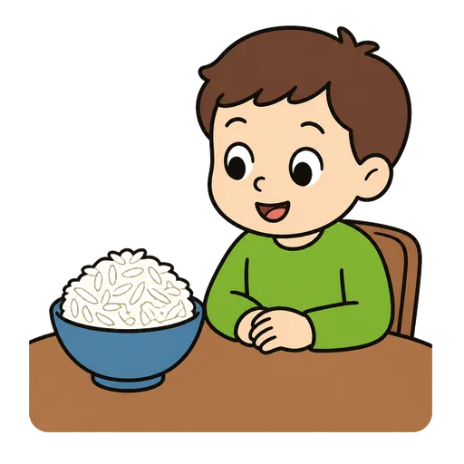 Piktogram AAC: ryż basmati