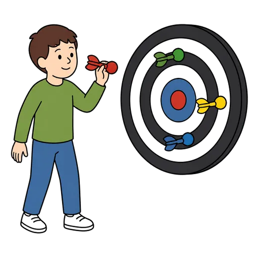 AAC-Piktogramm: Klett-Dartspiel