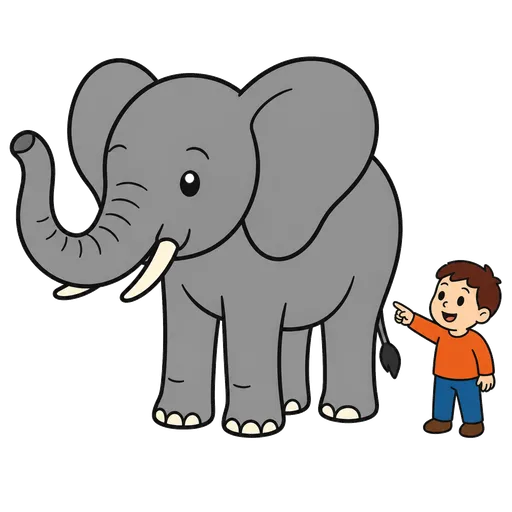 AAC-Piktogramm: Afrikanischer Elefant