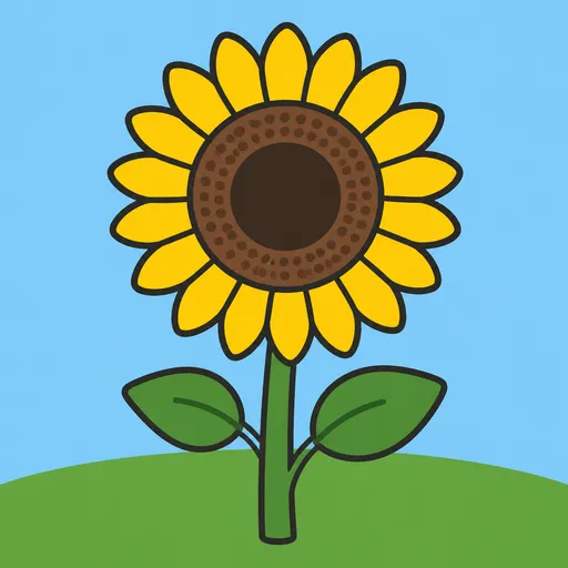Piktogram AAC: słonecznik