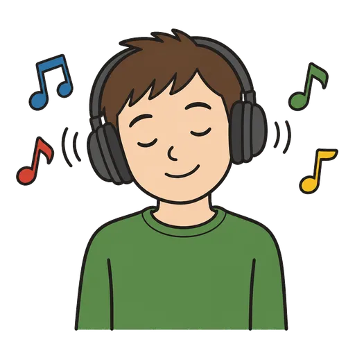 Pittogramma CAA: ascolta musica