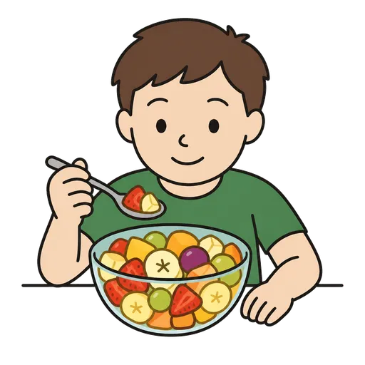 Pittogramma CAA: insalata di frutta