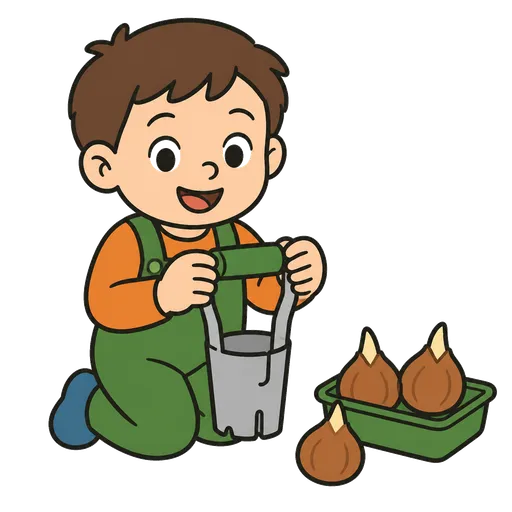 Piktogram AAC: sadzarka do cebulek