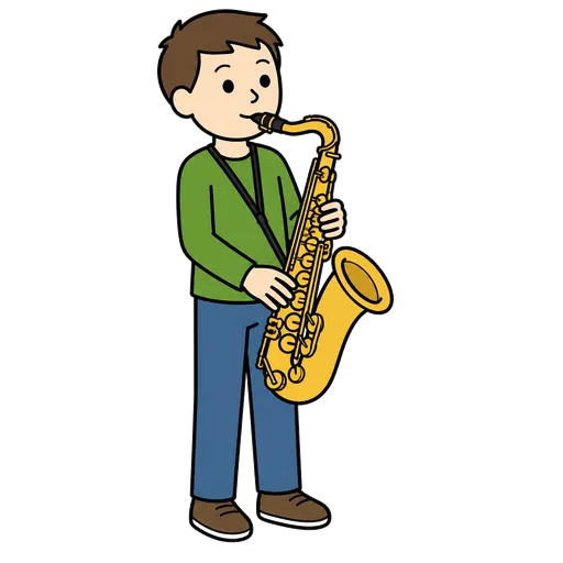 Piktogram AAK: saxofón