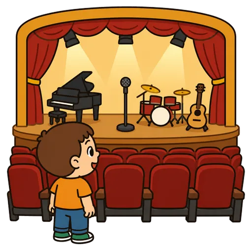 Piktogram AAC: sala koncertowa