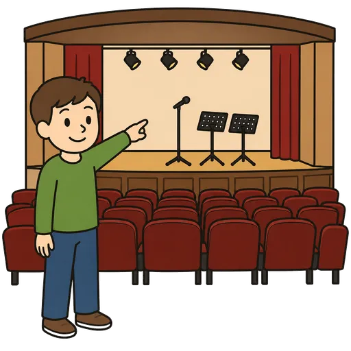 Piktogram AAC: sala koncertowa