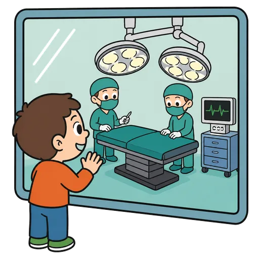 Piktogram AAC: sala operacyjna