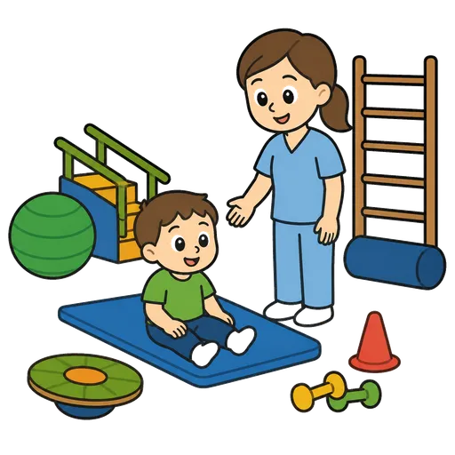 Piktogram AAC: sala rehabilitacyjna